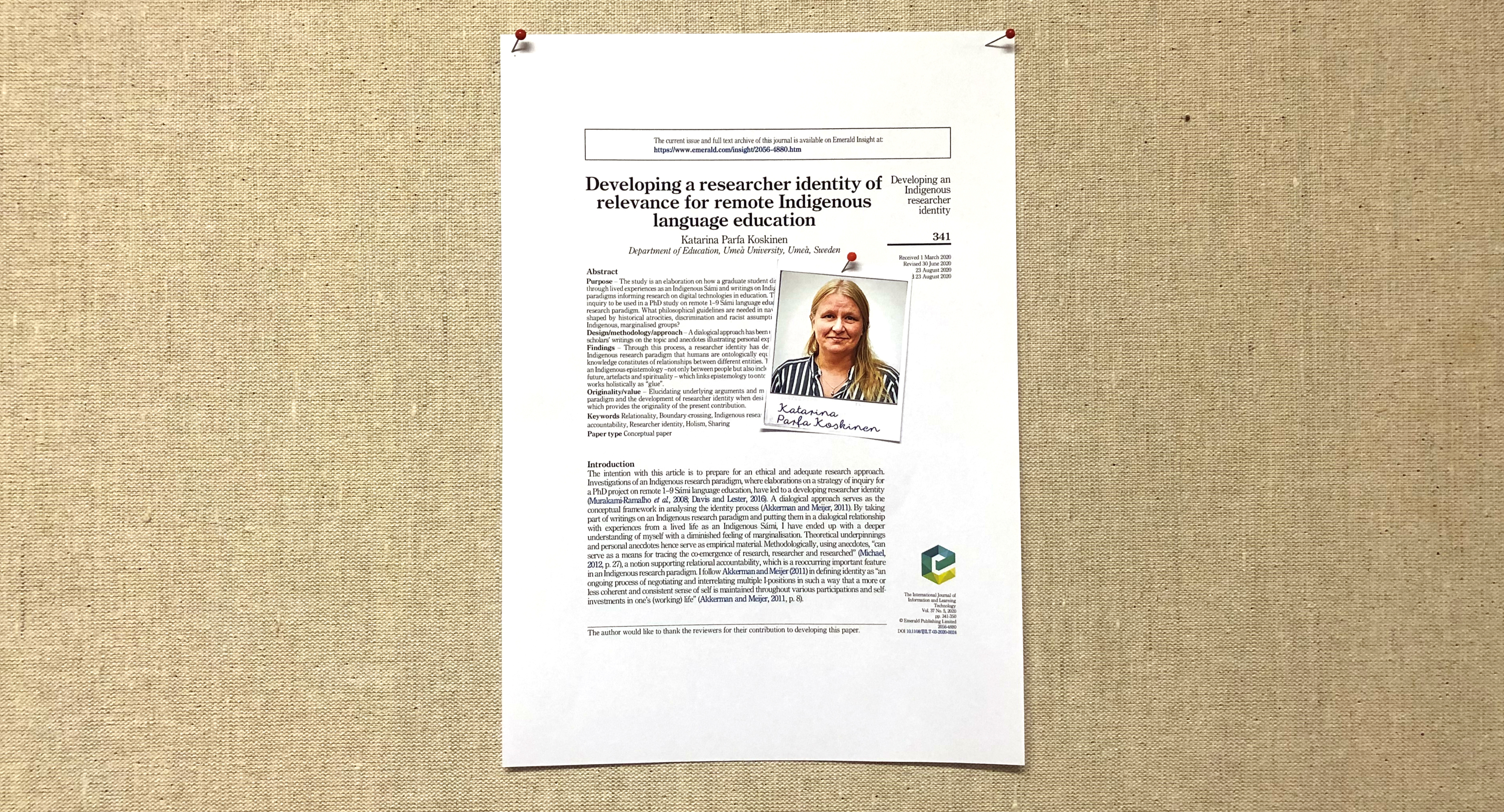 Artikel av Katarina Parfa Koskinen