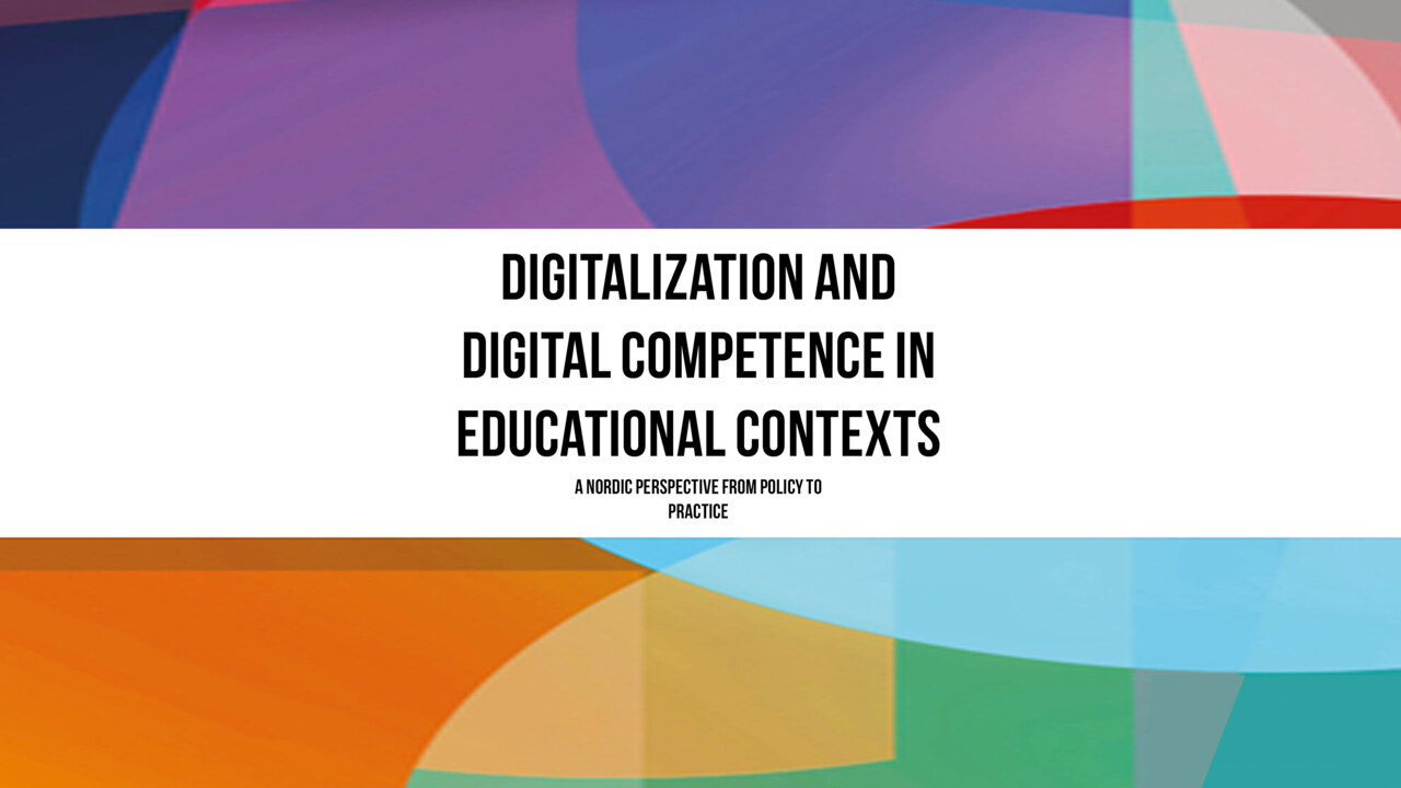 Framsida på boken: Digitalization and Digital Competence in Educational Contexts 