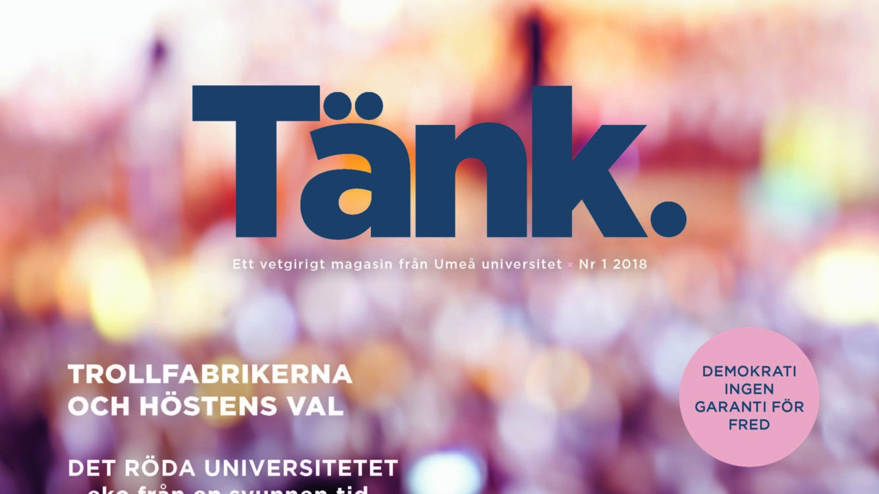 Omslag på magasinet Tänk.