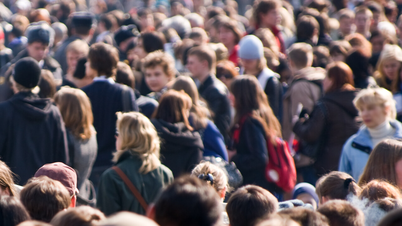 Bild av en folksamling