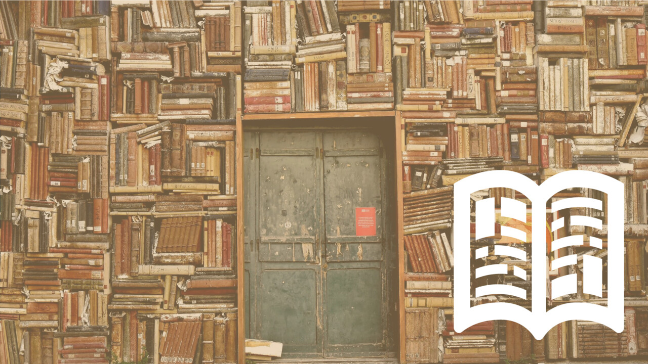 Bild på dörr. Illustration av tidskrift i höger hörn.