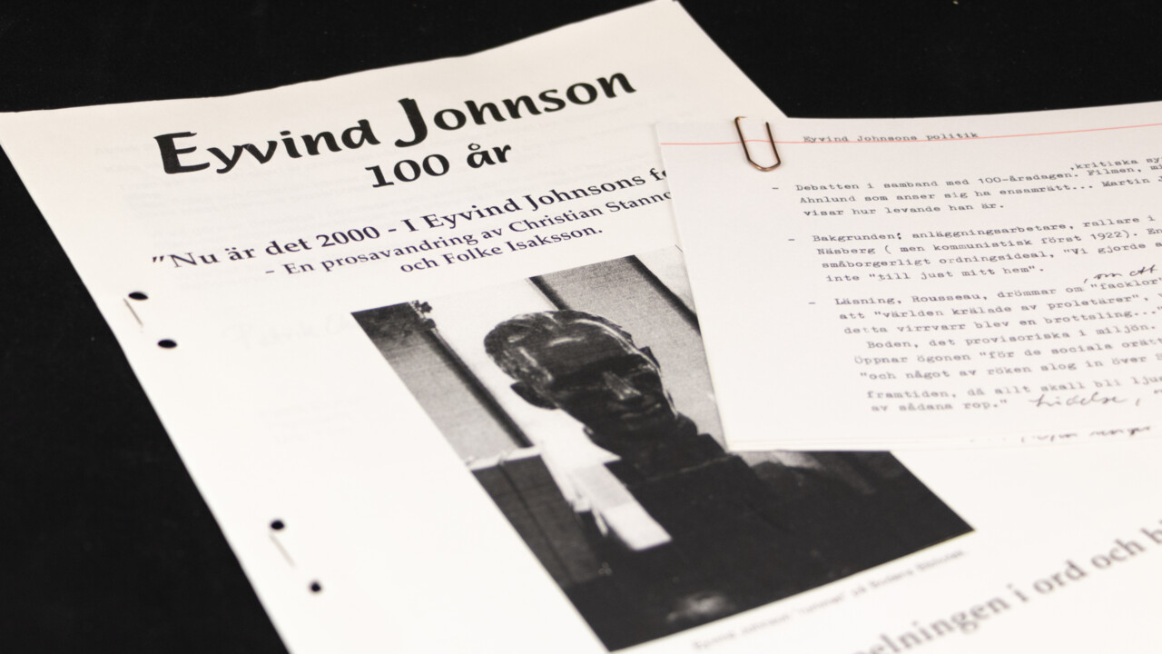 Utdrag från Folke Isakssons arkiv