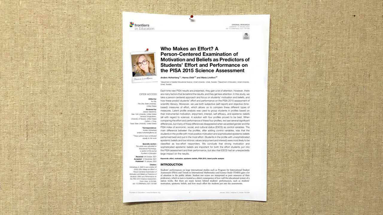 Artikel 2022: Maria Lindfors