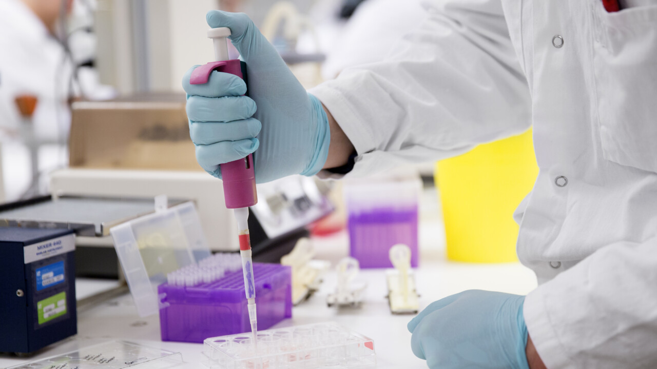 Bild från laboration i bioteknik