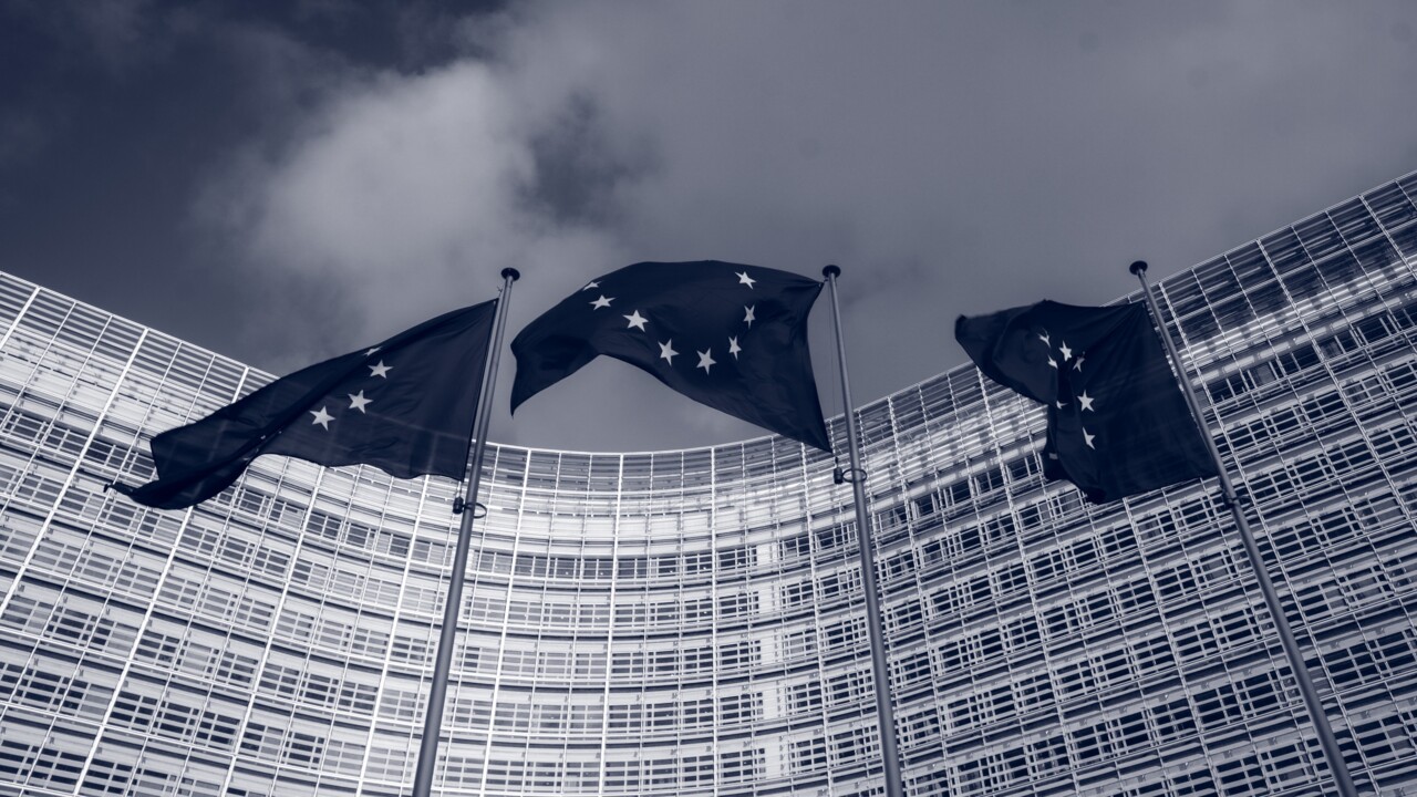EU Flags in Brussels
