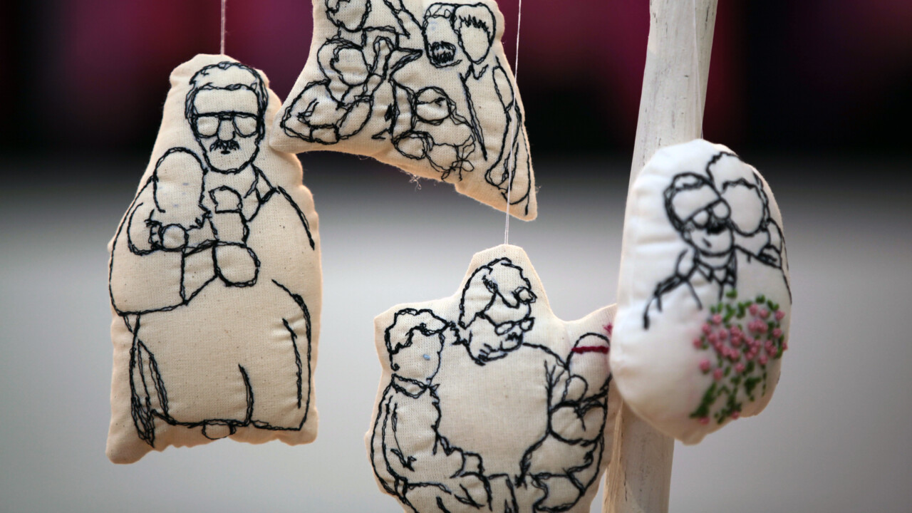 Textila alster i utställning