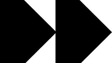 Två svarta pilar som pekar till höger