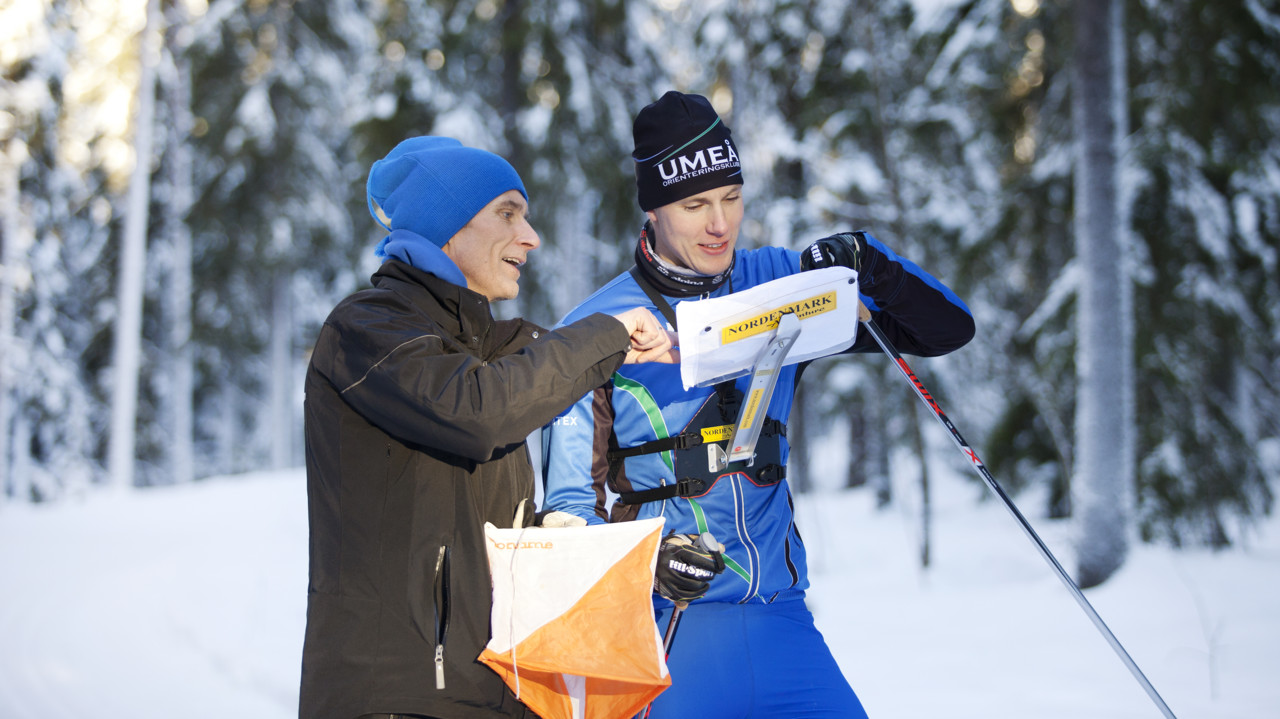 Bild på skidorientering
