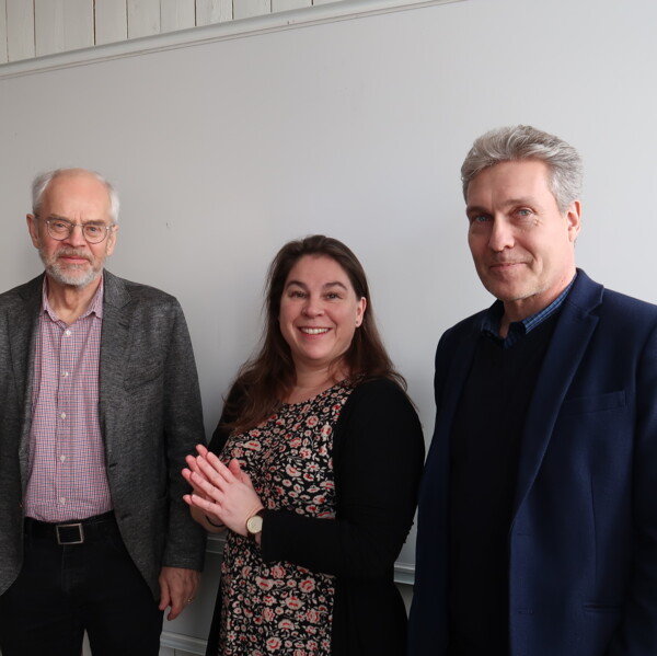Christer Nilsson (SLU), Elin Bergarp (Vindelälven-Juhtatdahka biosfärsområde) och Niklas Eklund (Arcum)