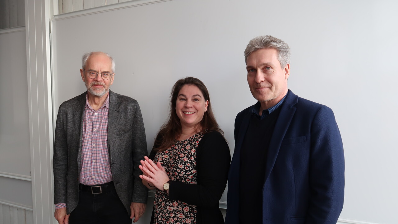 From the left: Christer Nilsson, Elin Bergarp and Niklas Eklund