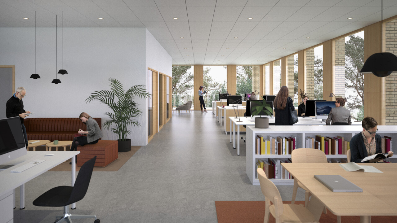 Interiör av Hus K plan 5