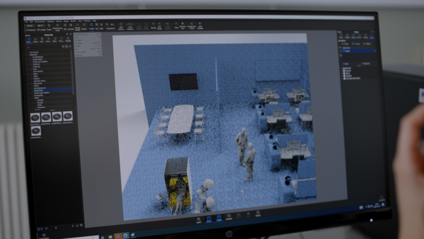 Digitala skisser av designstudenten Isabelle Olssons examensarbetet