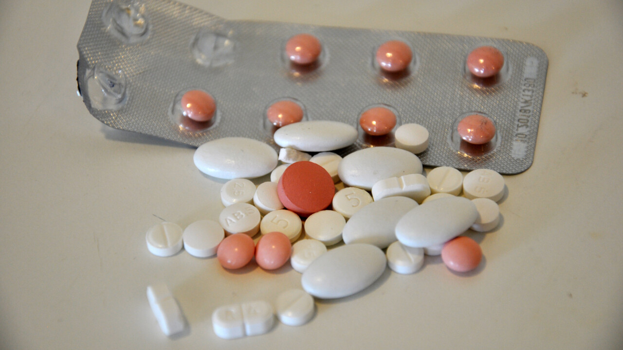 en blandning av olika piller