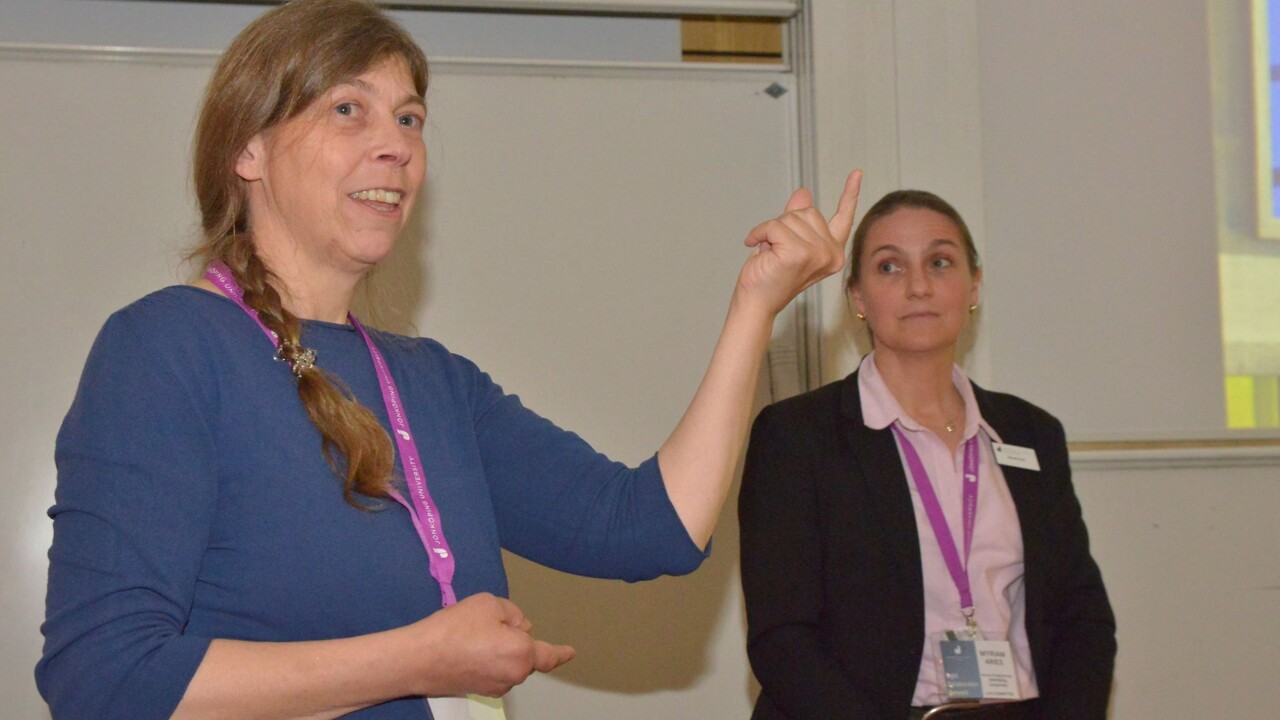 Katharina Wulff föreläser under Ljuskonferensen