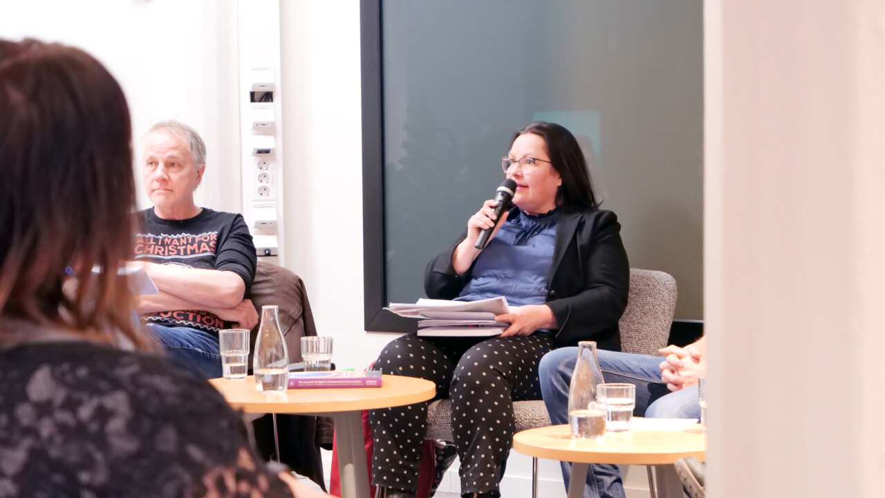 Annika Egan Sjölander talar under symposiet