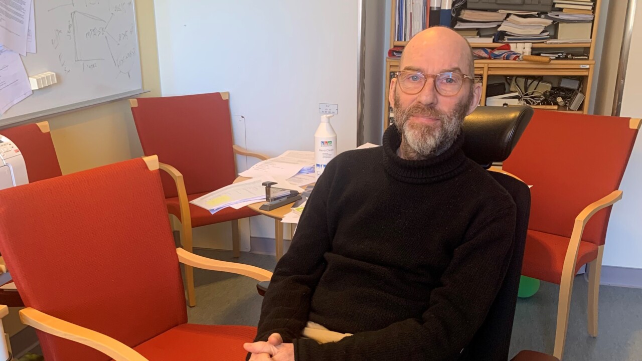 Per Lindqvist på sitt kontor vid klinisk fysiologi