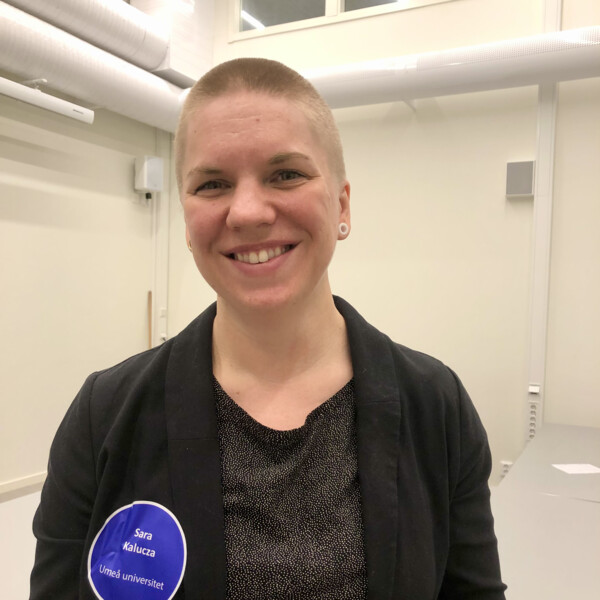 Sara Kalucza, forskare vid Sociologiska institutionen, under AIMday 2022.