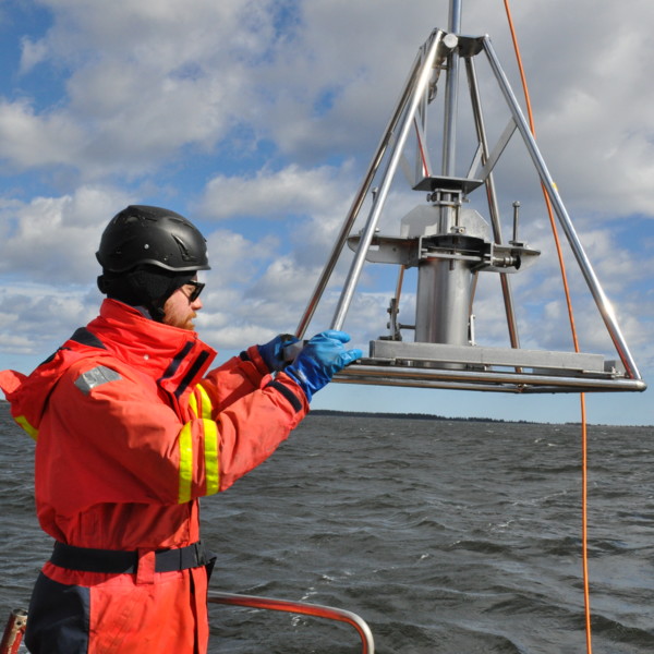 Sedimentprovtagning ombord på R/V Lotty