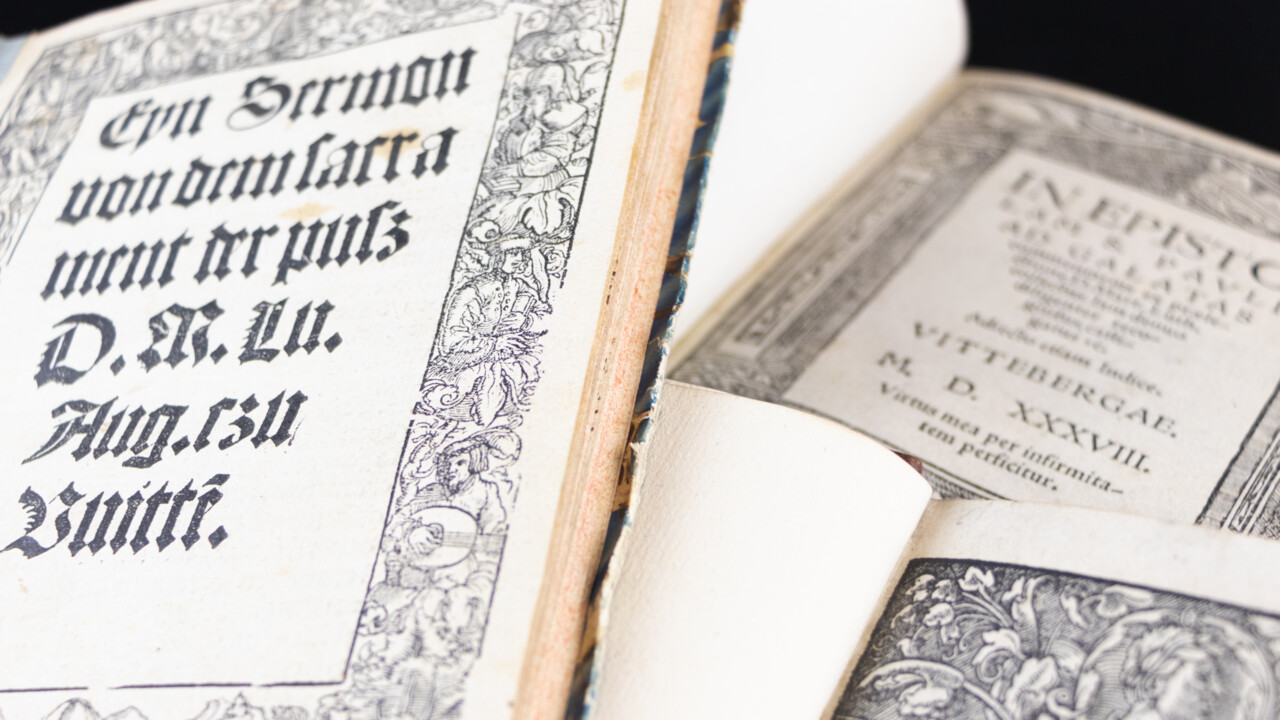 Uppslag av bok från Östergrensamlingen