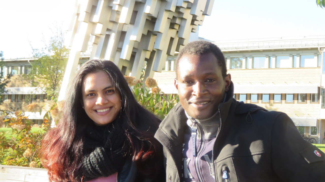 Swarupa Panda och Nelson Gekara