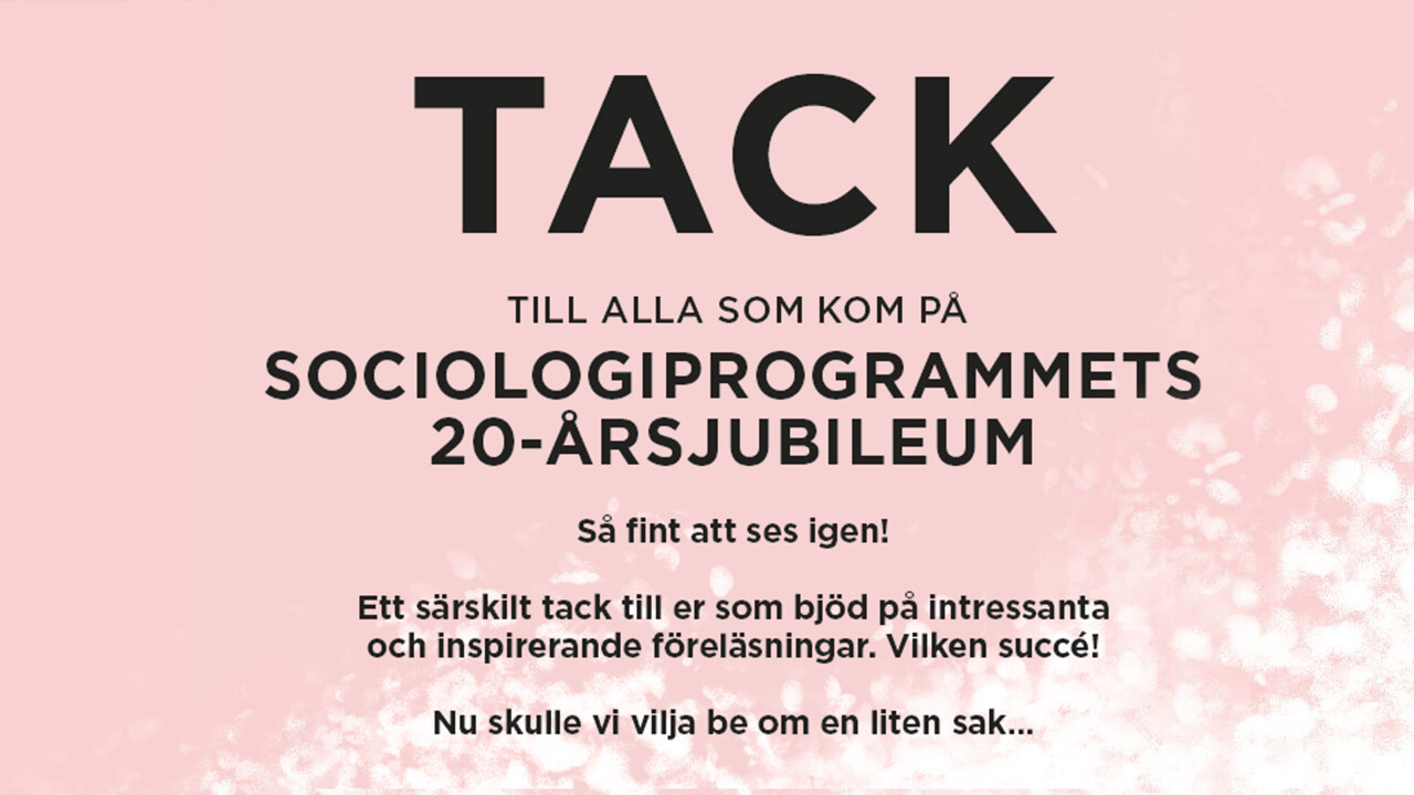 Tack till alla som kom på jubiléet!