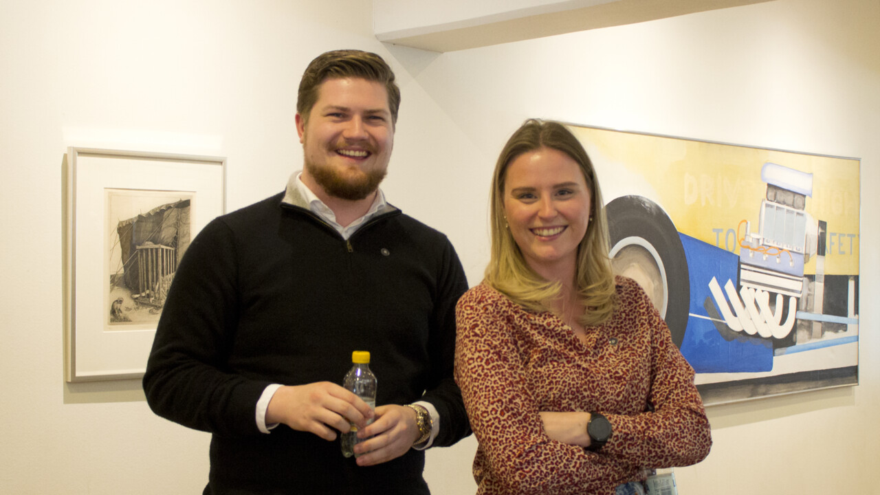 Porträtt av studenterna Philip von Quitzow och Linnéa Lindahl.