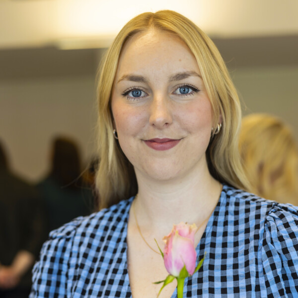 Studenten Tess Strandberg, legitimerad hälso- och sjukvårdskurator.