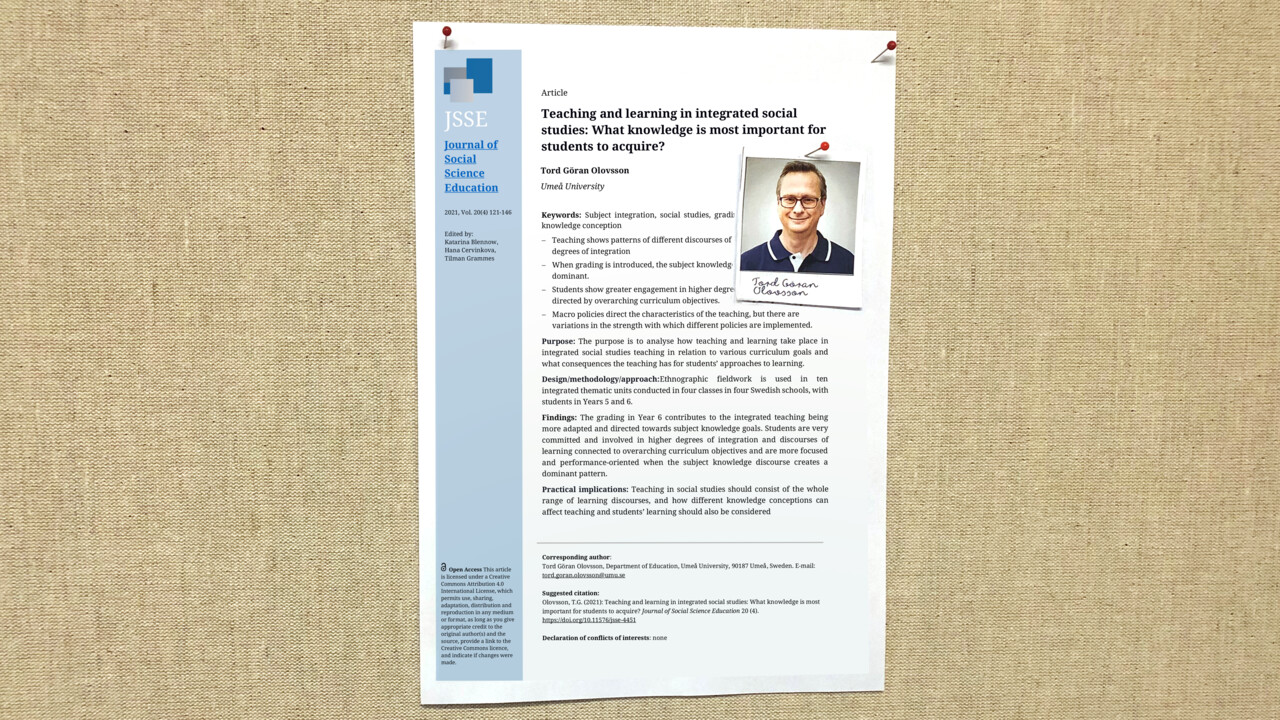 Artikel 2022: Tord Göran Olovsson