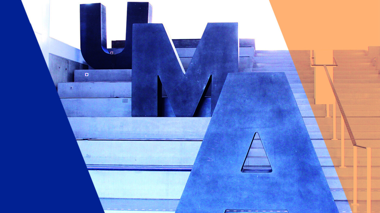 Bild på affisch för UMA:s examensutställning