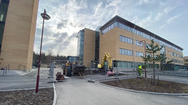 Utegym första spadtaget