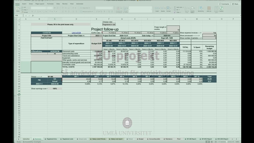Video: Så använder du mallen för projektuppföljning