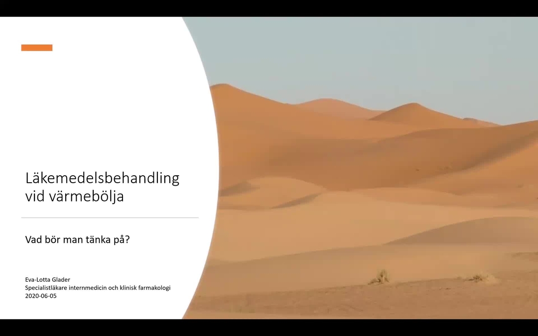 Video: Läkemedelsbehandling vid värmebölja