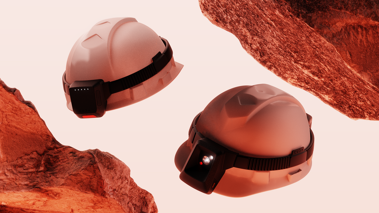 CUDA: Advanced headlight system, equipped for all underground miners.