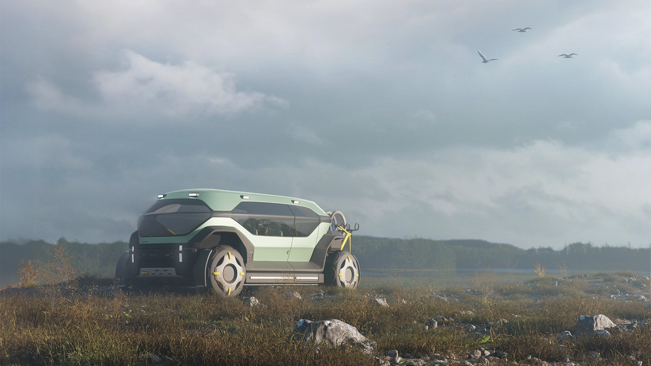 Hero shot in the northern wilderness of Sweden.