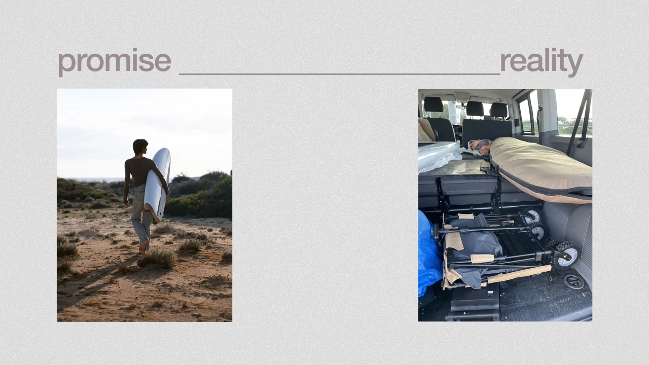 Electric surfboards promise a thrilling, premium ride - but when viewed holistically, the surrounding experience is fragmented, inconvenient, and far from seamless.