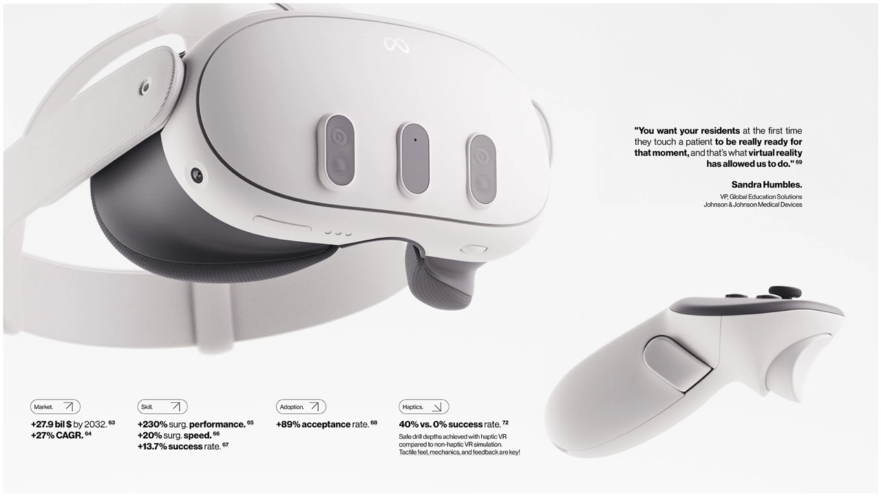 Emerging opportunities through XR combined with tactile simulation.