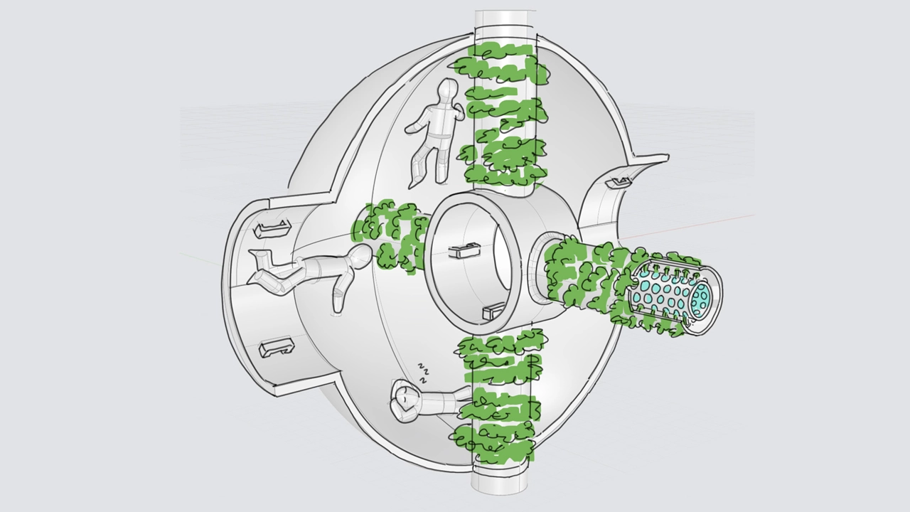 Early concept – Spherical Garden