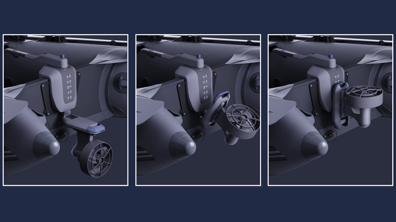 Storing the motor to store the tender.