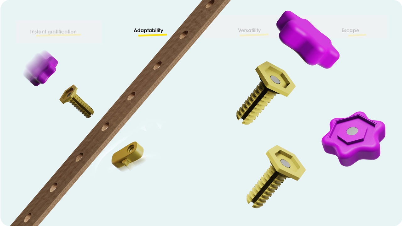 Easy assembly allowing for an adaptable design that grows with the child.