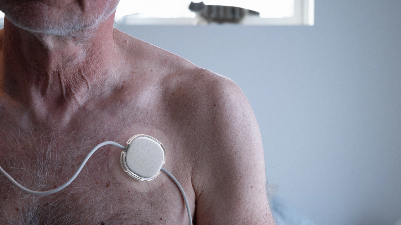 Coru with its supportive fabric strap.