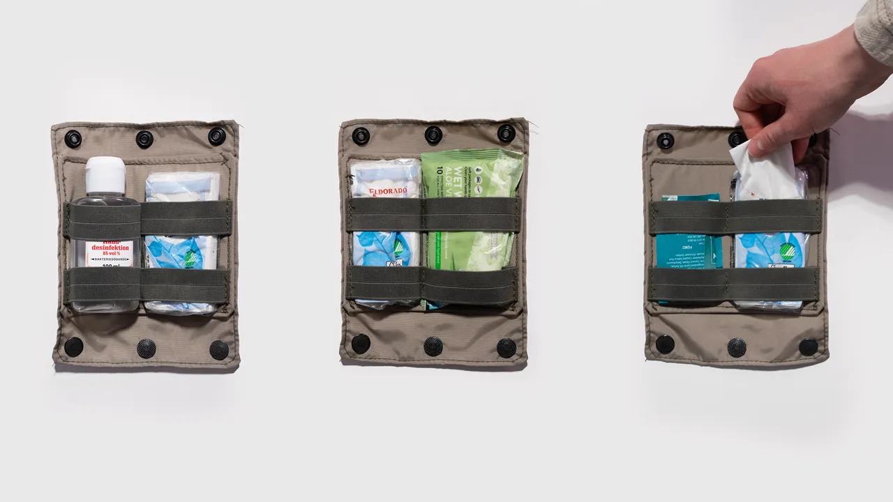 Hygiene module works as dispenser