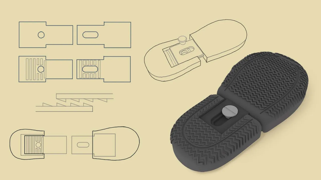 Construction details and exploration of the outer sole