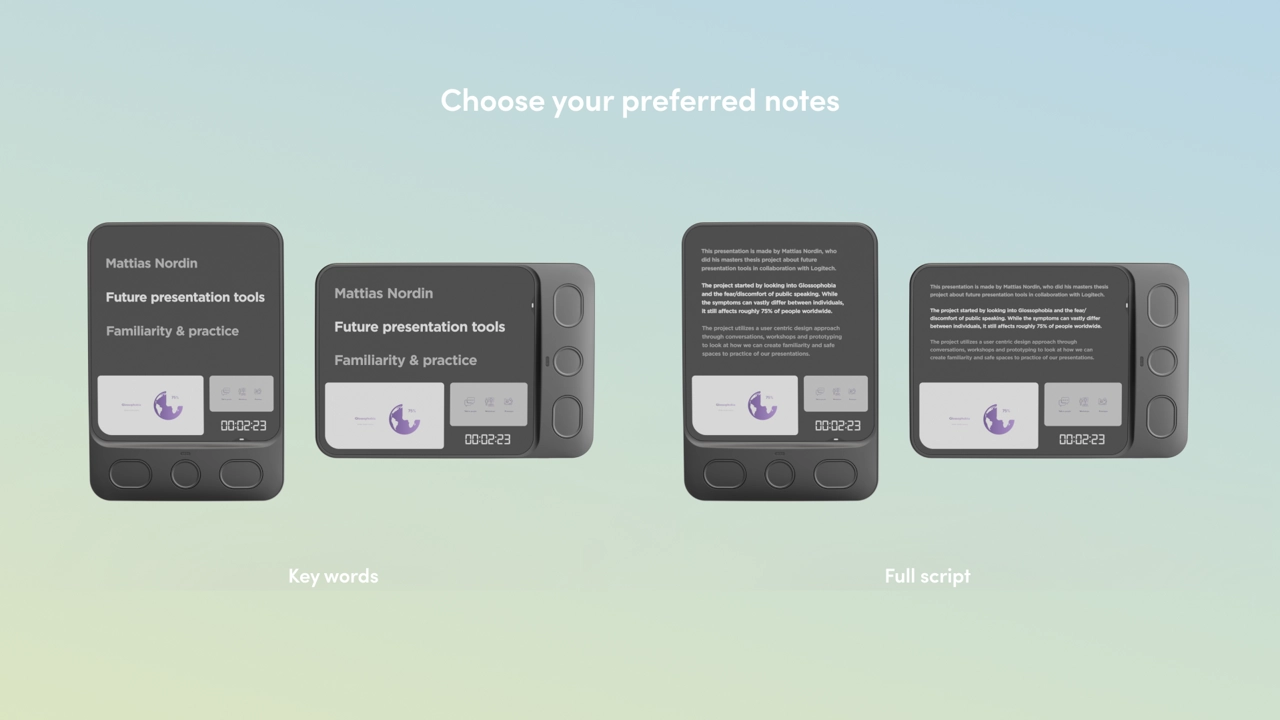 Dynamic notes adjusting to your preferences 