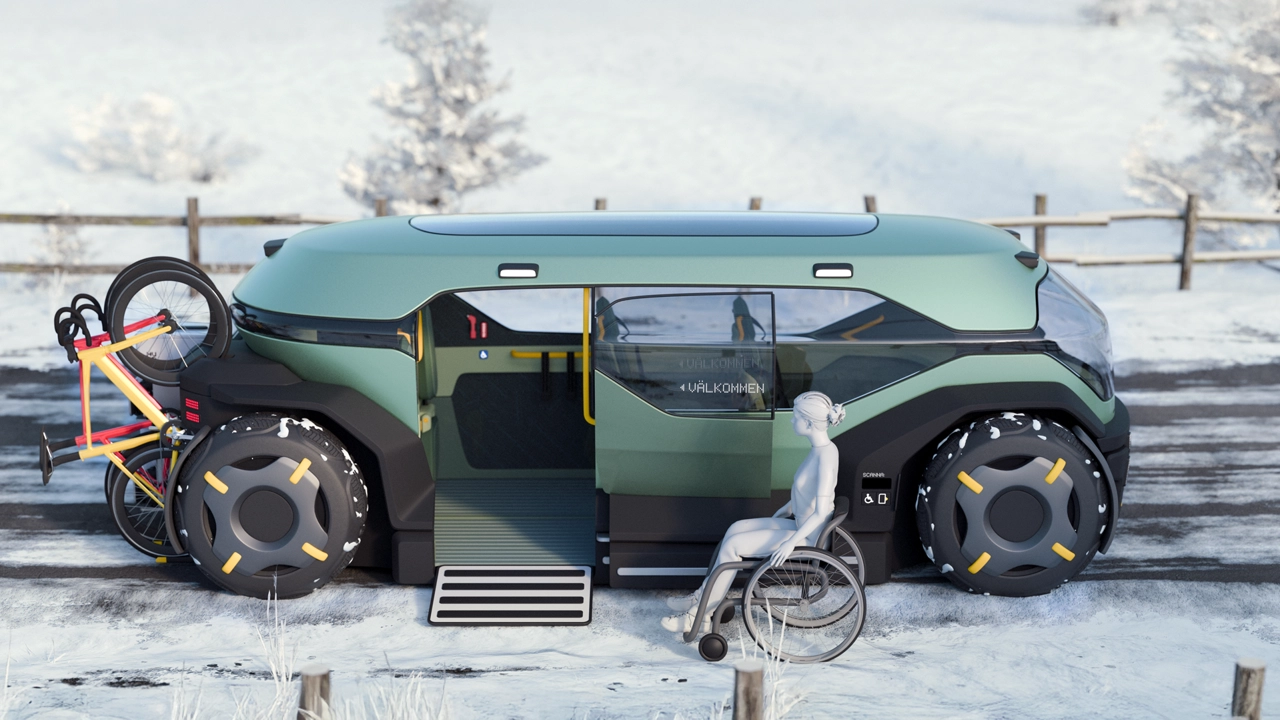 A vehicle designed for inclusivity.