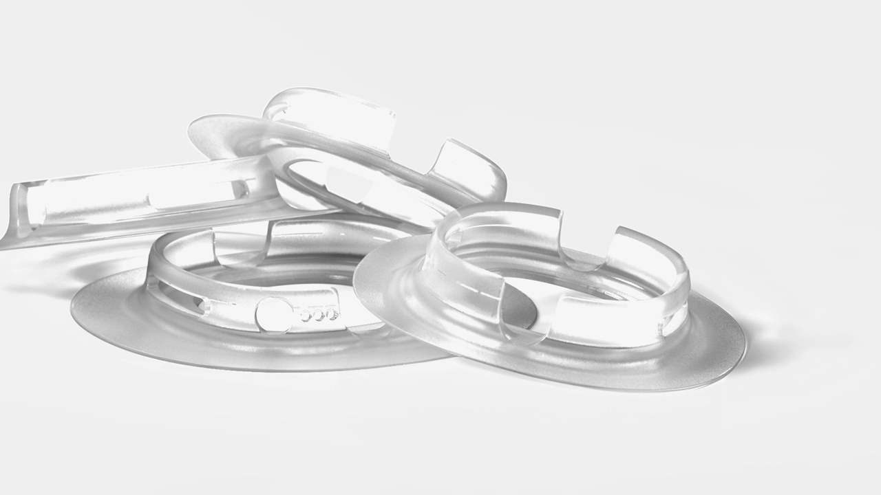 Medical-grade silicone patches.