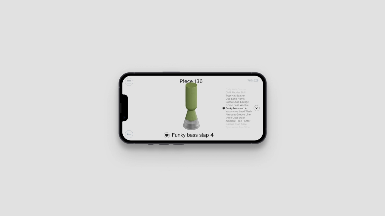 Example of app interface