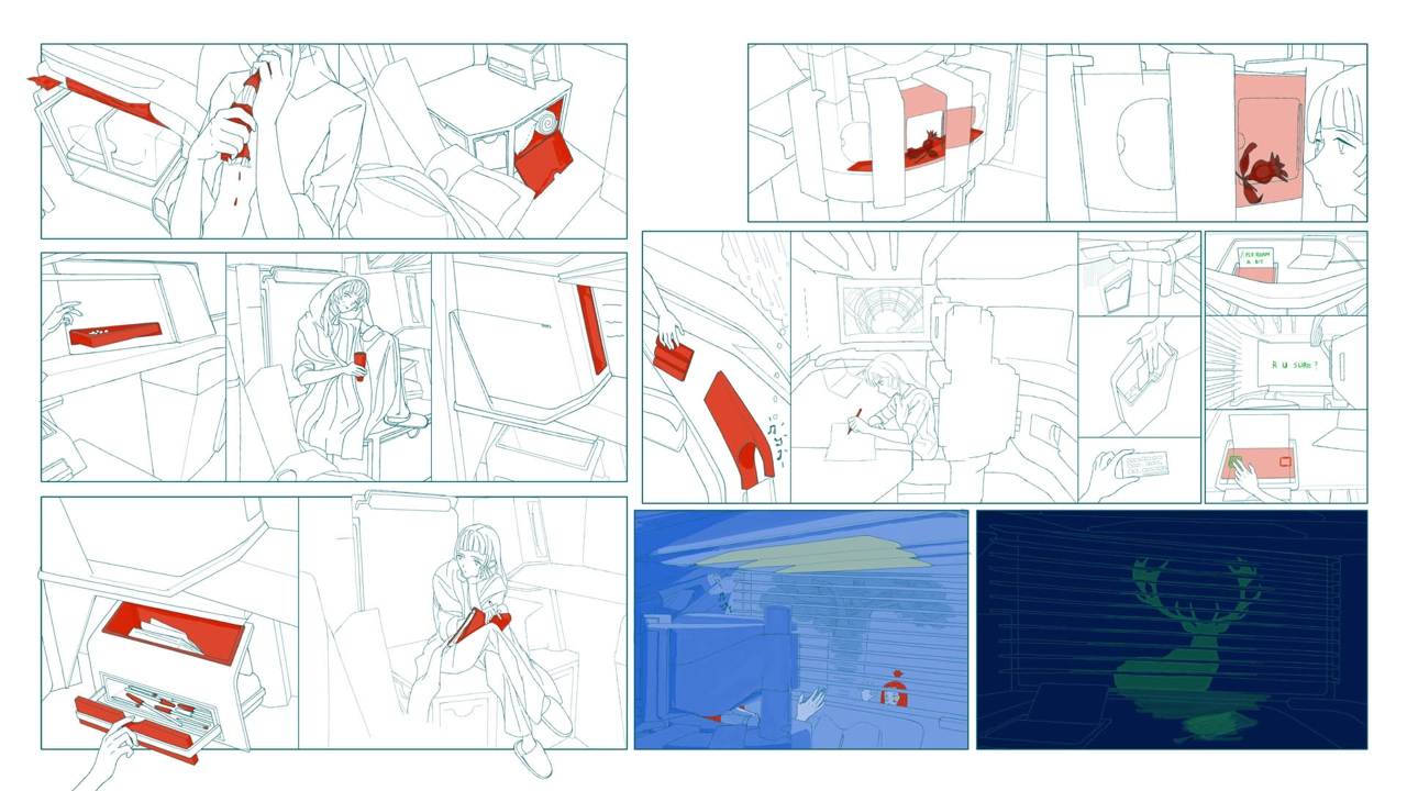 The author returns to the vehicle and begins intensive writing.