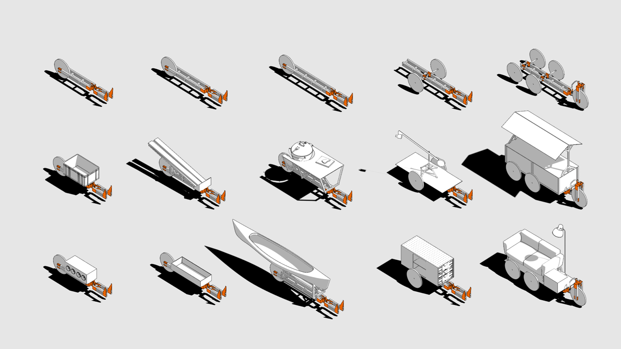 An example of the trailer's versatile design