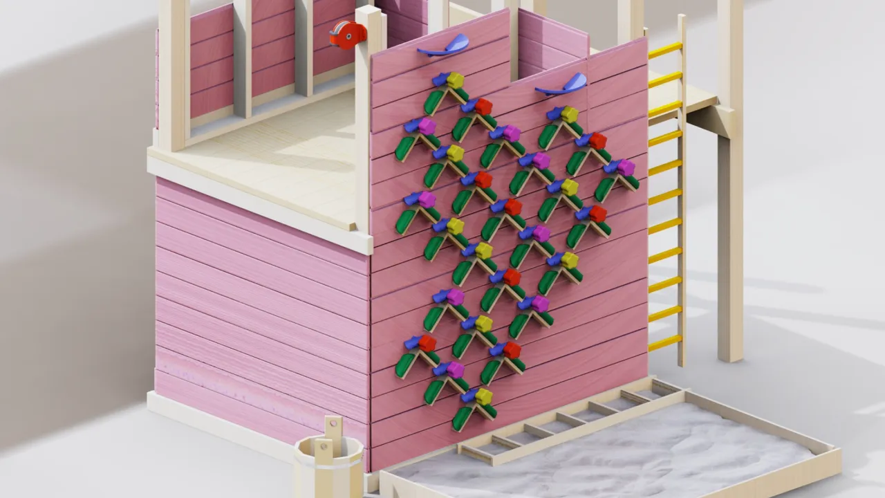 Modular system allows for different layouts 