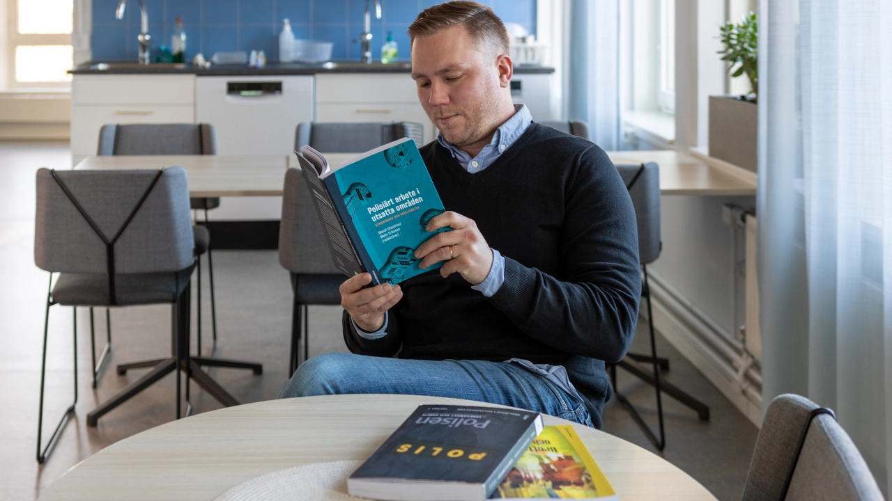 Adam Nyström, student på magisterprogrammet i polisiärt arbete.